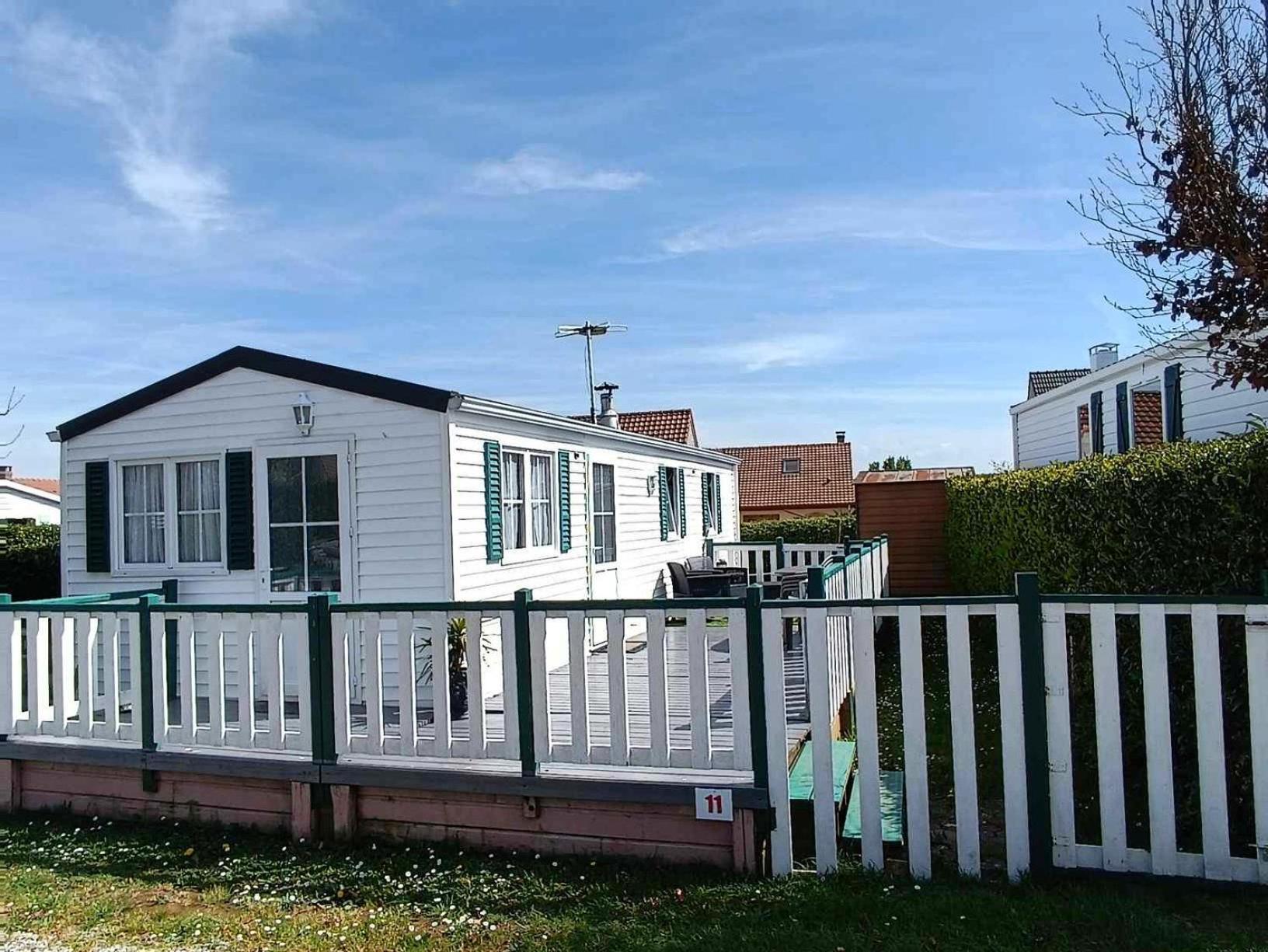 Mobil Home Cristal Biville-sur-Mer Exteriér fotografie